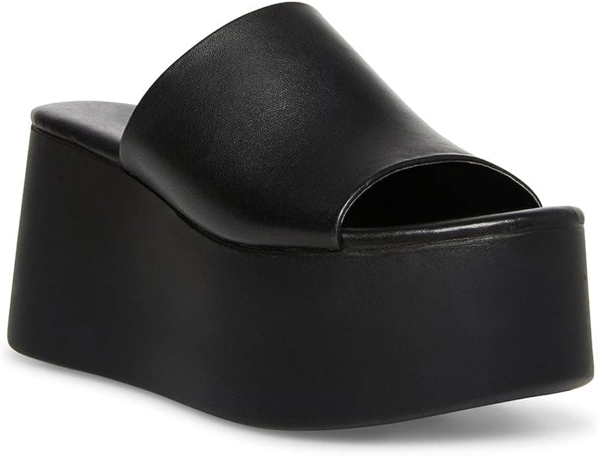 Minshluu Womens Platform Wedge SIides Sandals Open Toe Slip on Lightweight Wedges Sandal | Amazon (US)