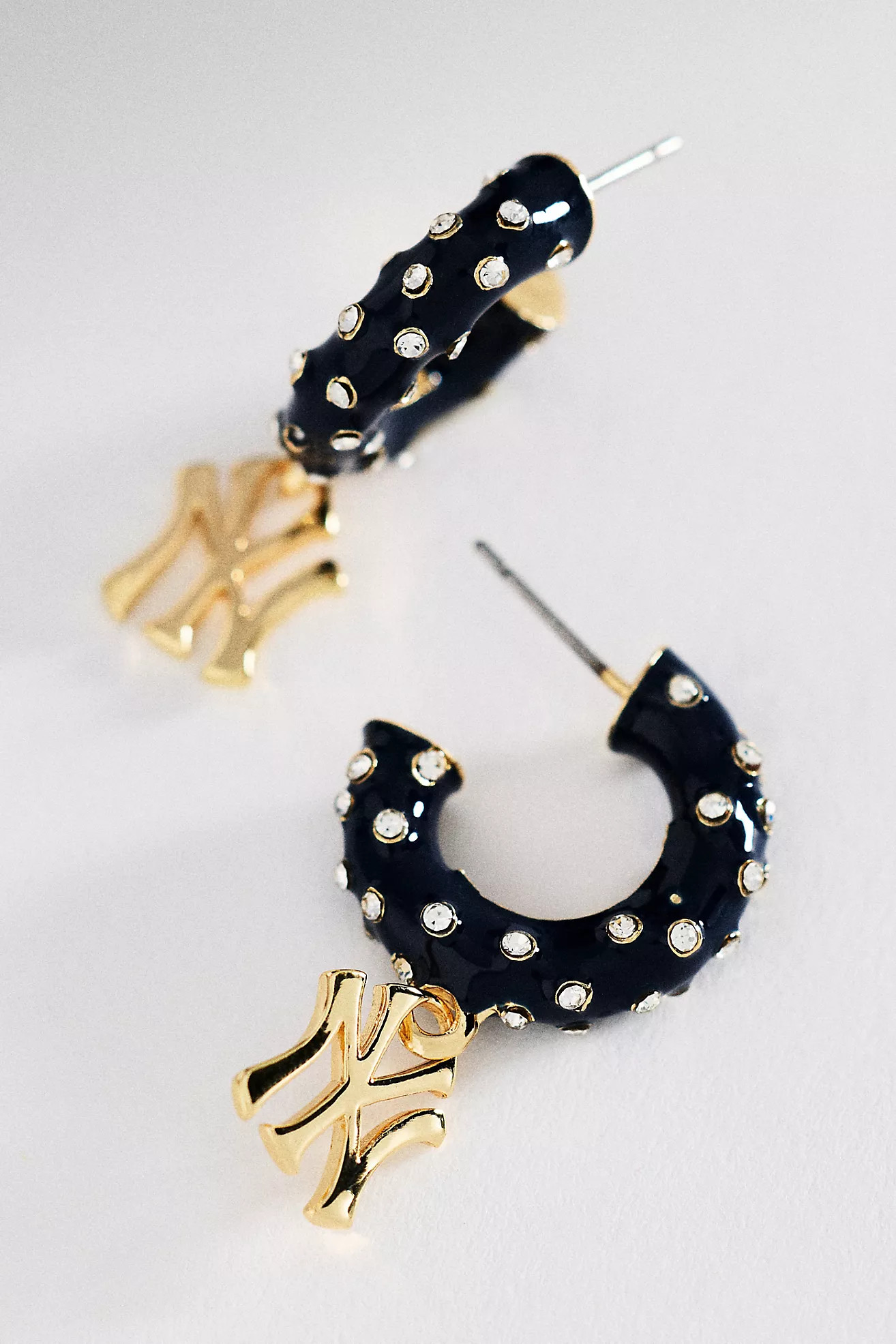 BaubleBar MLB Enamel Hoop Earrings | Anthropologie (US)
