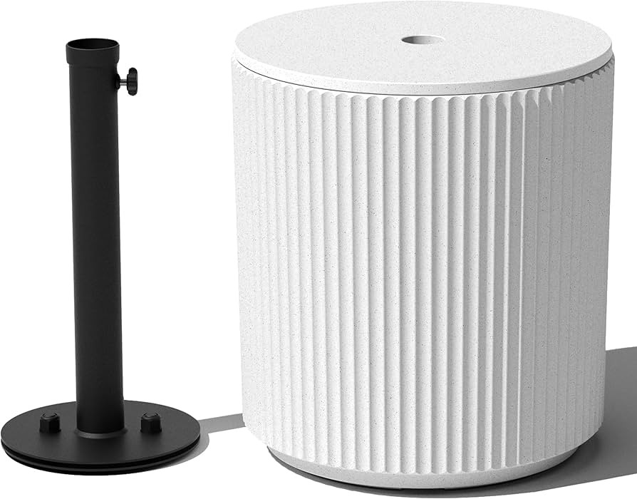 Veradek Umbrella Side Table - Outdoor Patio Table with Umbrella Hole for Porch/Patio | Durable Pl... | Amazon (US)