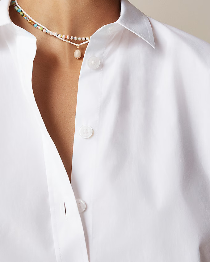 Gamine shirt in cotton poplin | J. Crew US