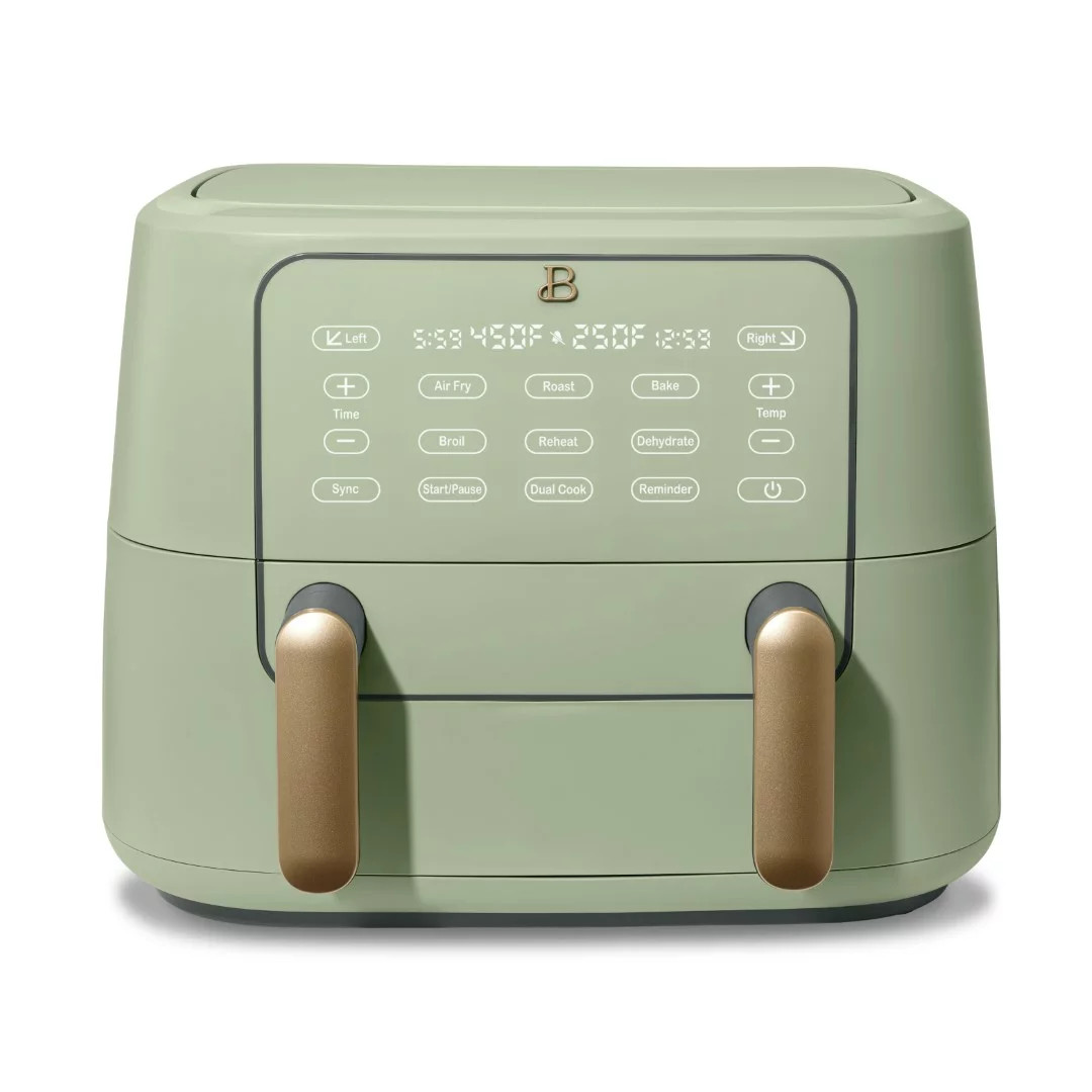 Beautiful 9QT TriZone Air Fryer, Sage Green by Drew Barrymore | Walmart (US)