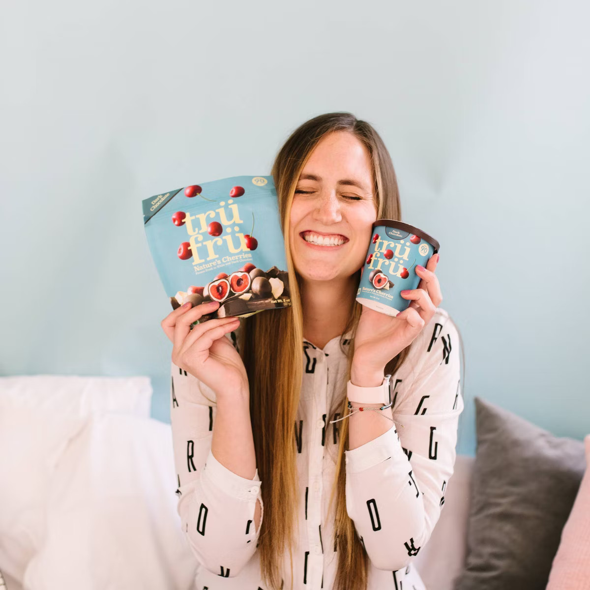 Tru Fru White & Dark Chocolate Frozen Whole Cherries   - 8oz | Target