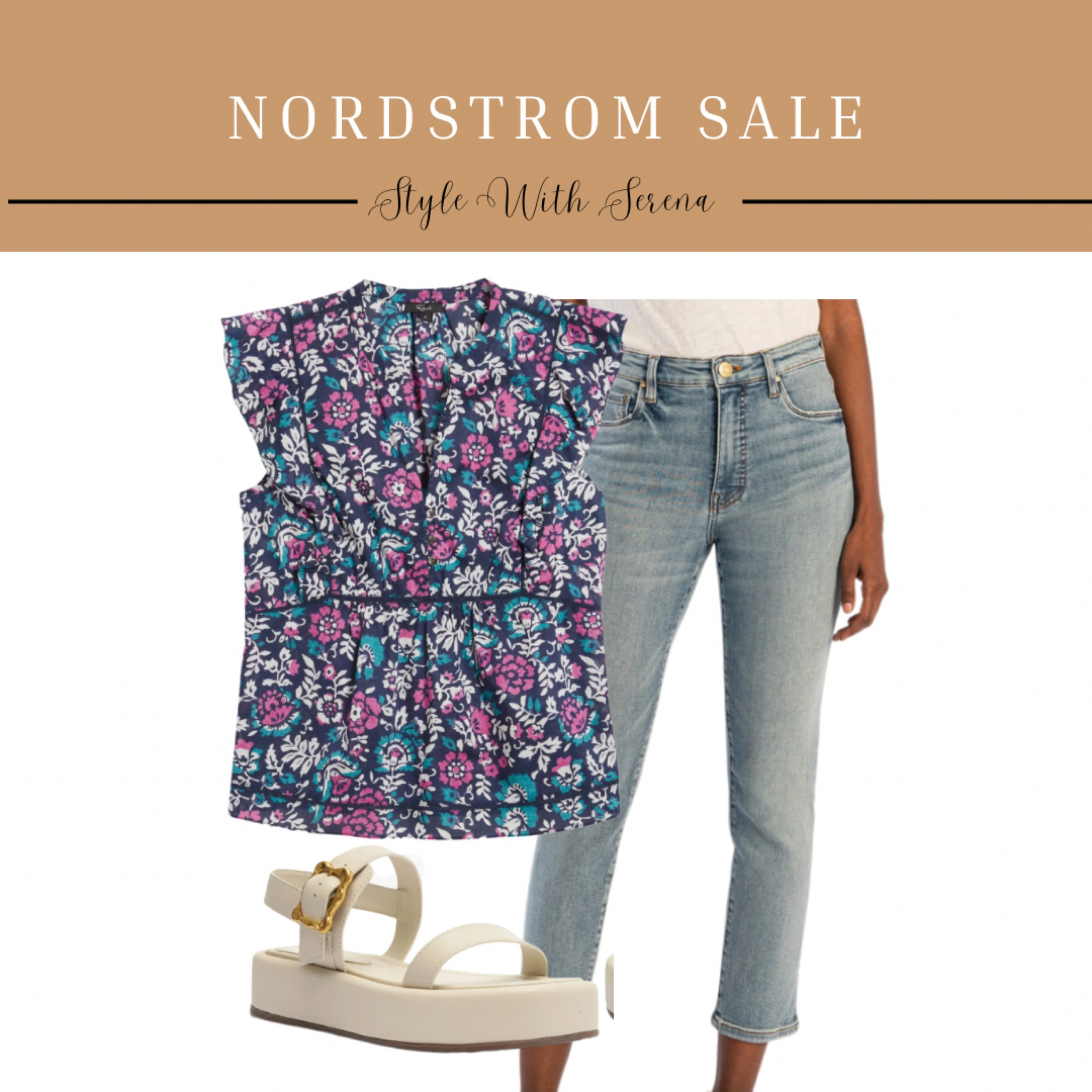 Nordstrom sale, summer sales, summer outfit, summer blouse, denim, sandals, work outfit 

#LTKWorkwear #LTKSummerSales #LTKSaleAlert