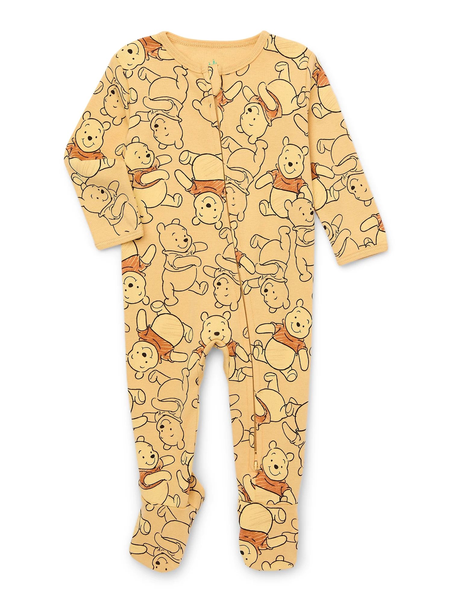 Character Baby Two-Way Zip Front Footed Sleep N Play Pajamas, Sizes Newborn-6/9 Months | Walmart (US)