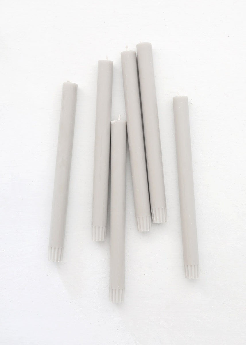Pack of 6 Taper Candles in Skylight - 9.5 | Afloral (US)