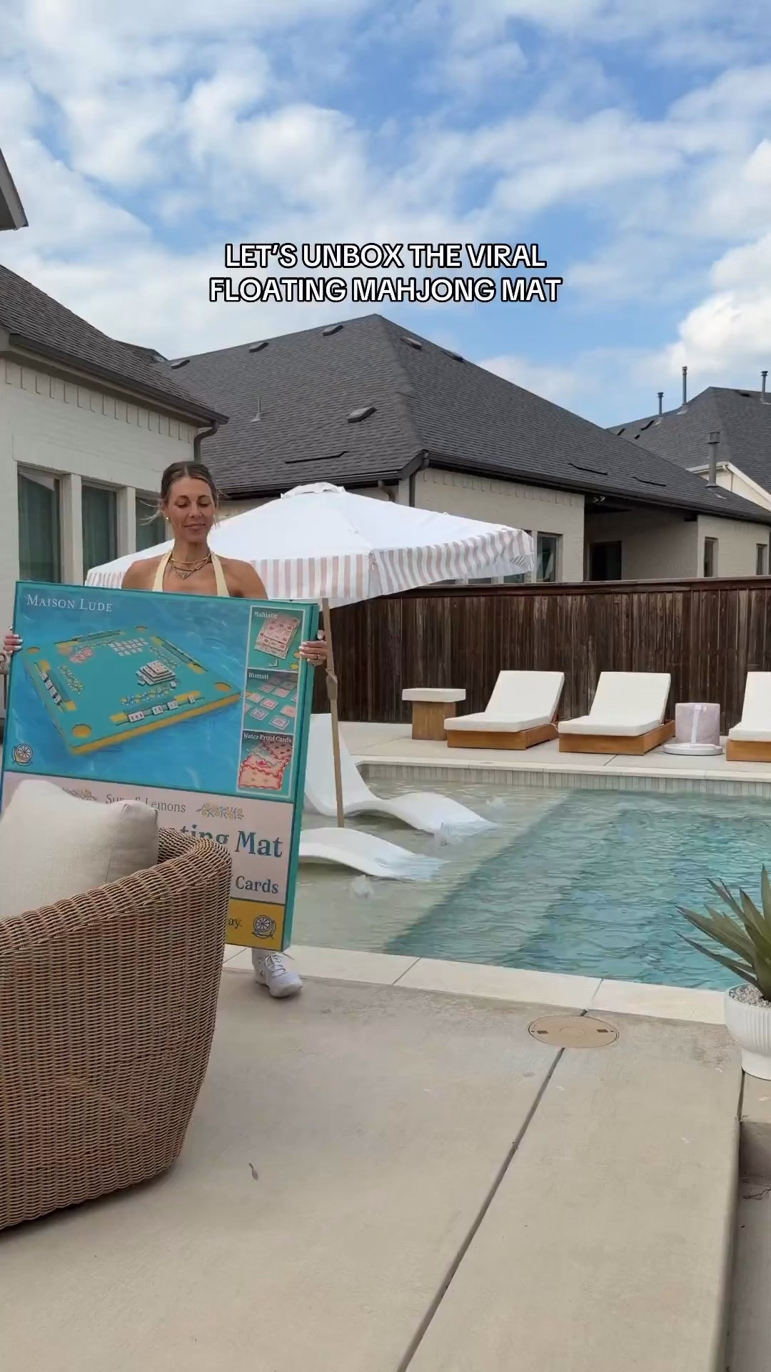 FLOATING MAHJONG MAT! Keeps going in and out of stock at Sam’s Club!! Linking tons of Amazon mahjong options too! 🩷 my outfit is target! 



#LTKmomlife #LTKSwim #LTKootd