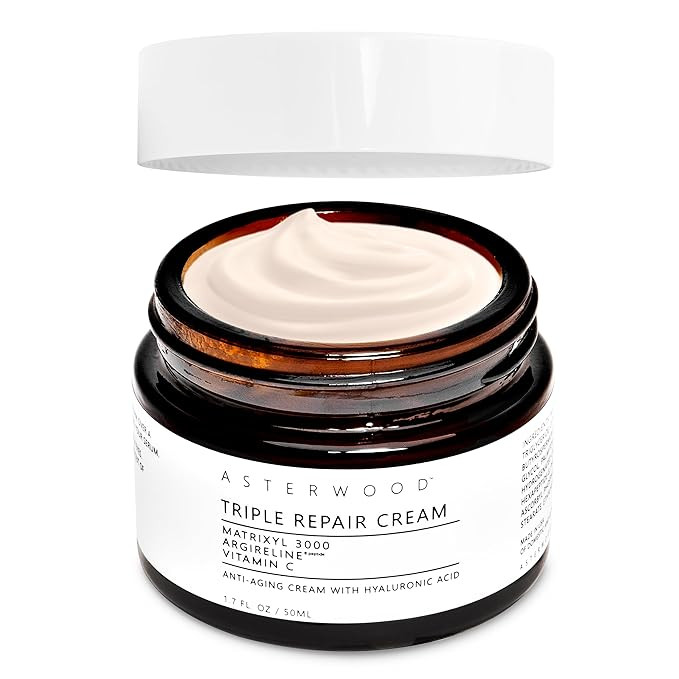 Asterwood Matrixyl 3000, Argireline Peptide, Vitamin C Cream - Triple Repair Moisturizing Cream -... | Amazon (US)