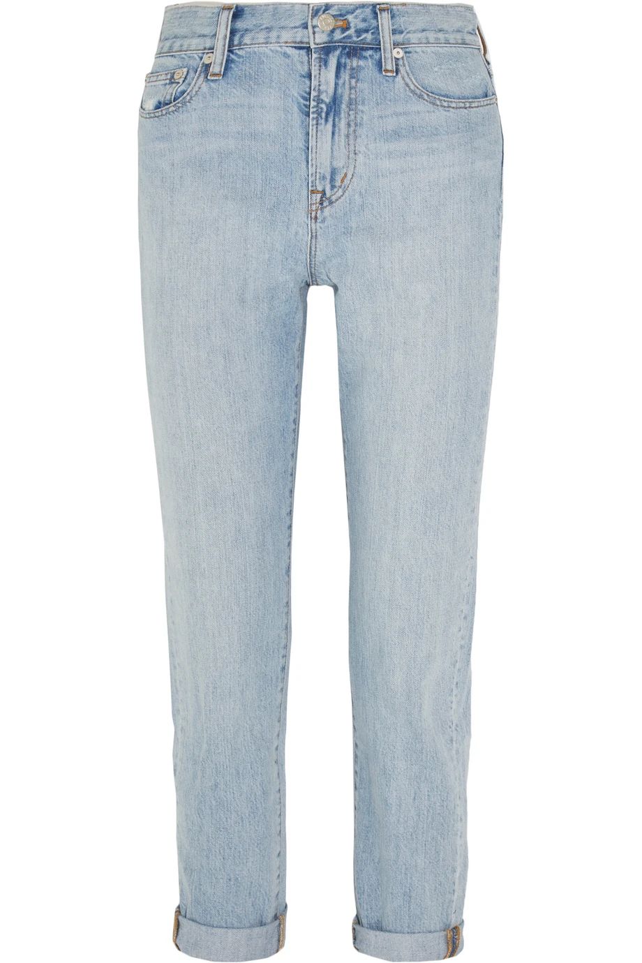 Madewell Perfect Summer Distressed Boyfriend Jeans, Light Denim, Women's, Size: 25 | NET-A-PORTER (US)