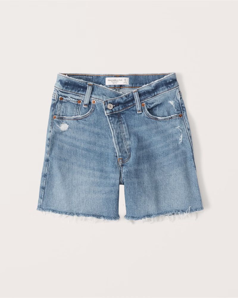 Women's High Rise Dad Shorts | Women's New Arrivals | Abercrombie.com | Abercrombie & Fitch (US)
