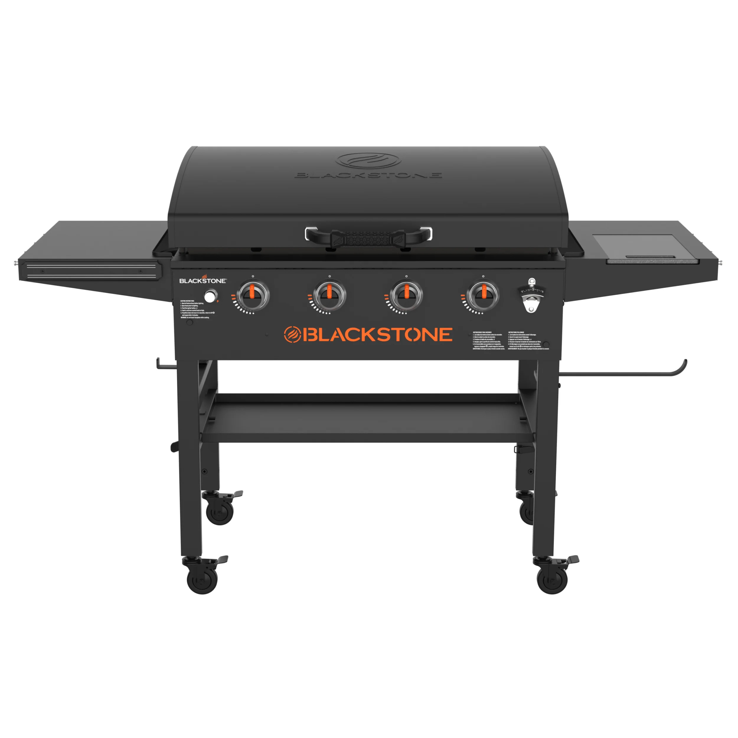 Blackstone Original Outdoor Griddle, 4-Burner 36" Propane Flat Top Grill with Hood, Black | Walmart (US)