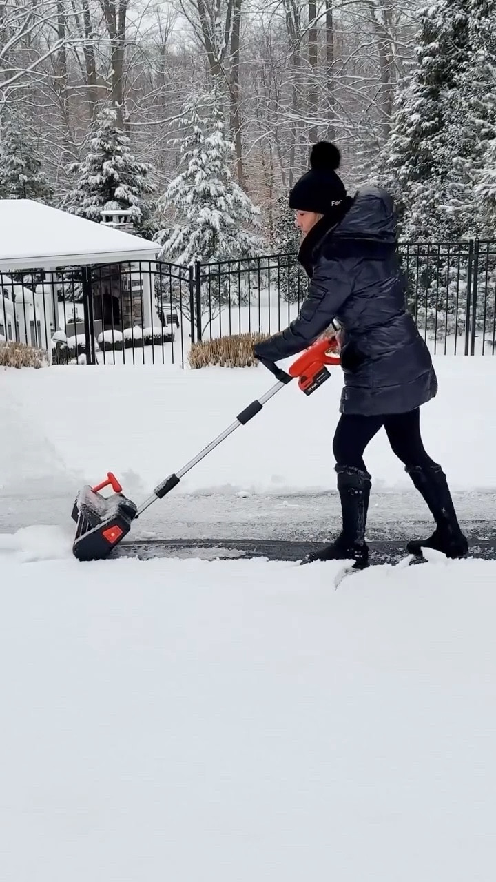 This compact, cordless snow shovel is one of the coolest things I’ve bought in a long time! My husband and I were fighting over who gets to use it all morning. 😂 

I bought the 13” model. Comes equipped with an adjustable handle, directional plates and powerful rechargeable 24 volt battery pack. Super easy to use,comfortable and lightweight. Removes snow easily from sidewalks, driveways, walkways, decks and more. Works best in snow up to 6.5” to 7.” Cuts through snow like butter!

We never had so much fun shoveling!! Also great not to have a sore back. 🤗

#LTKSeasonal #LTKHome #LTKdayinmylife