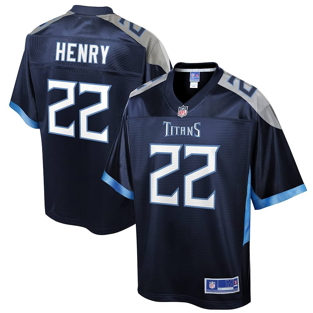 NFL PRO LINE Men's Derrick Henry Navy Tennessee Titans Replica Jersey | Amazon (US)