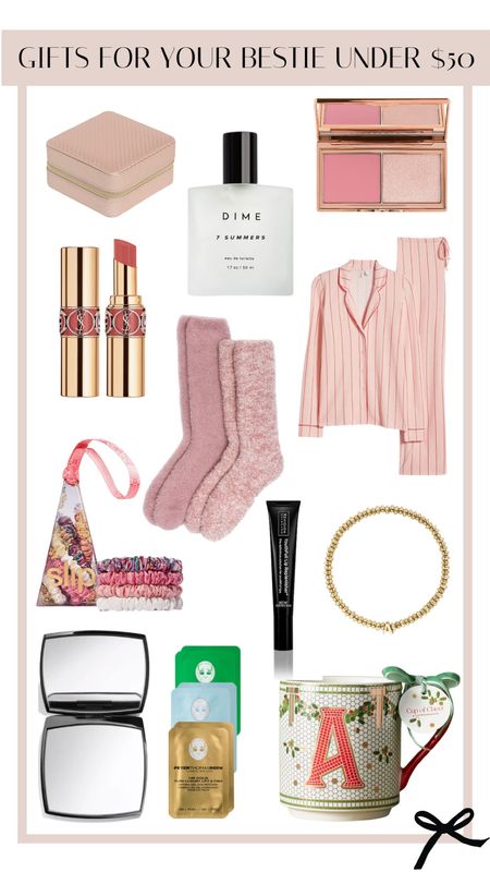 Gift ideas for you bestie under $50! So many beauty, fashion, and comfy gifts that your girlfriends would love! 

#LTKGiftGuide #LTKHoliday #LTKSeasonal