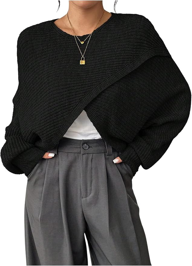 Verdusa Lightweight Sweater Tops Sweaters Coat | Amazon (US)