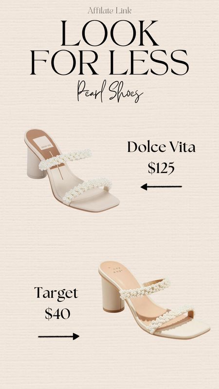 Pretty in pearls shoes!  Perfect for a fall wedding!

Pearl high heels, Pearl sandals, dolce vita shoes, dolce vita dupes

#LTKunder50 #LTKshoecrush