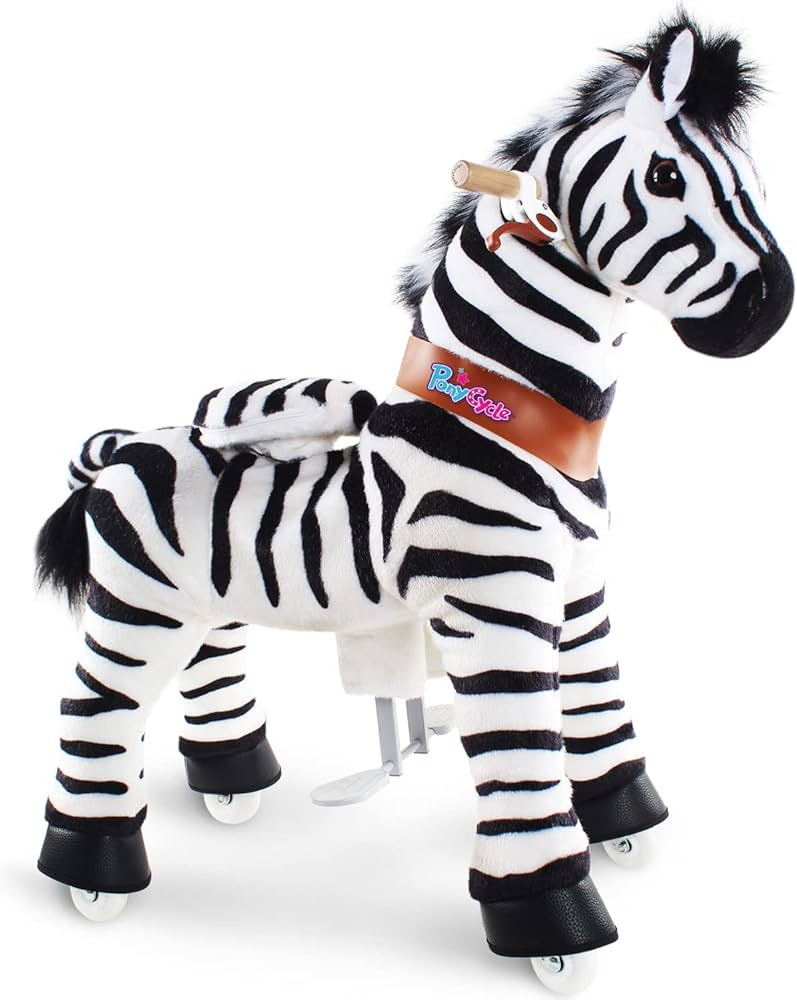 Amazon.com: PonyCycle Zebra Kids Ride on Toys Kids Scooters Classic Model U (with Brake/ 36" Heig... | Amazon (US)