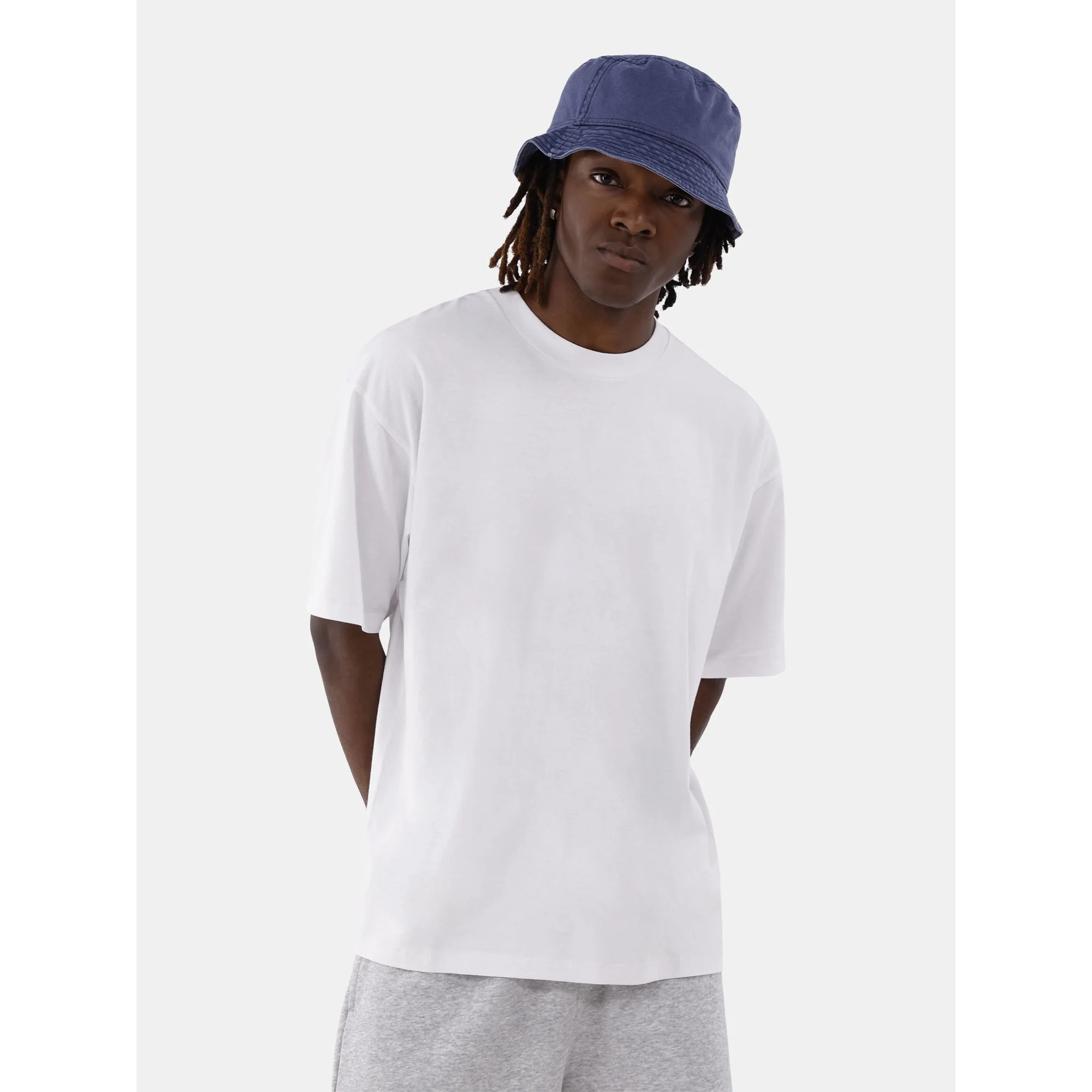 No Boundaries All Gender Cotton Oversize Tee with Short Sleeves, Men's and Big Men's - Walmart.co... | Walmart (US)