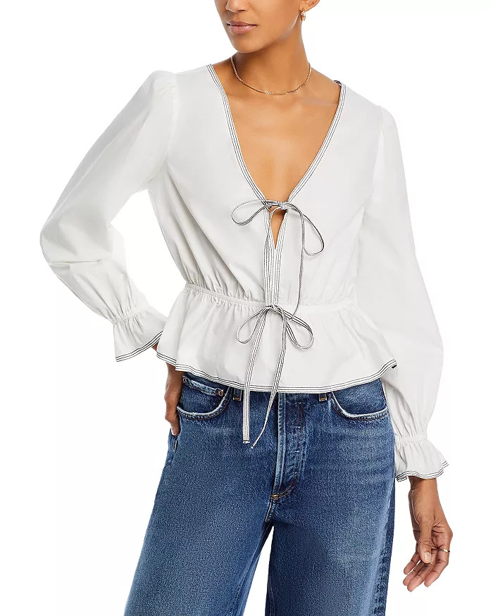 Bailey Tie Front Top | Bloomingdale's (US)