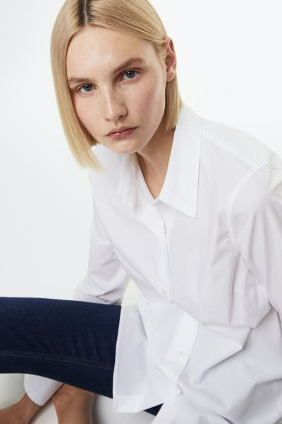 Cotton-blend Shirt | H&M (US + CA)