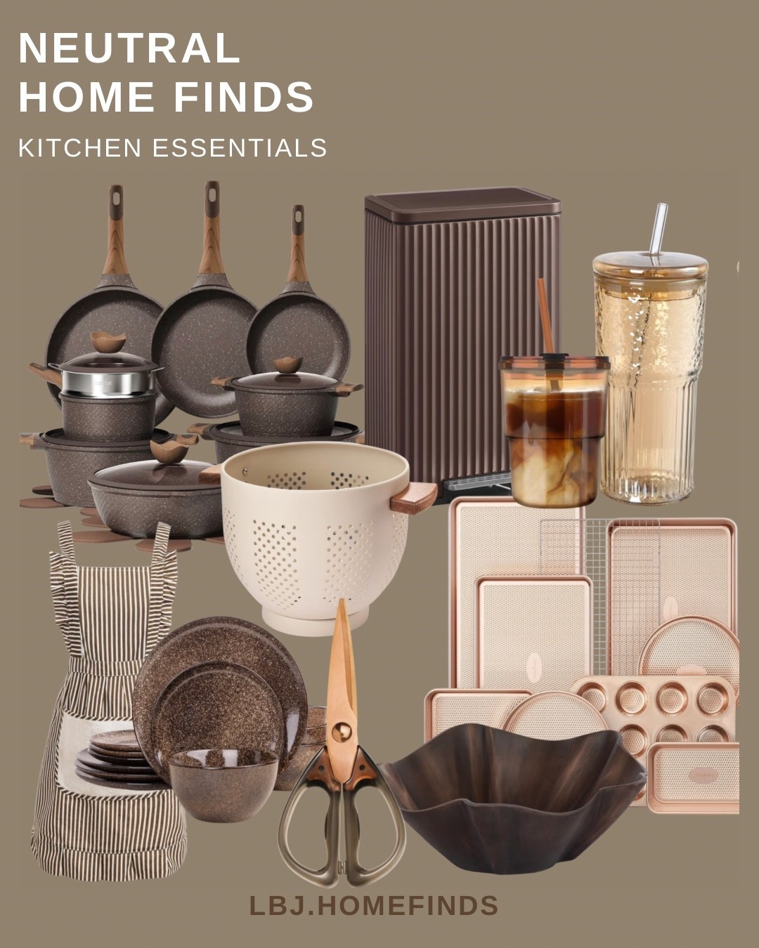 If you love a warm neutral kitchen aesthetic, these are the finds you need.

I spend hours searching for the best budget-friendly home and kitchen pieces so you don’t have to. These neutral kitchen essentials give your space that clean, elevated designer look without the designer price tag.

Featured finds include:
• nonstick cookware sets
• neutral dishware
• aesthetic glass tumblers
• modern kitchen storage containers
• copper kitchen scissors
• neutral baking sheets
• minimal colanders & bowls

These pieces are perfect for creating a cozy, elevated kitchen that looks expensive but stays affordable.

✨ Shop all of these neutral kitchen finds in my LTK.


#ltkfinds
#neutralhome
#kitchenfinds
#budgethome

#LTKHome