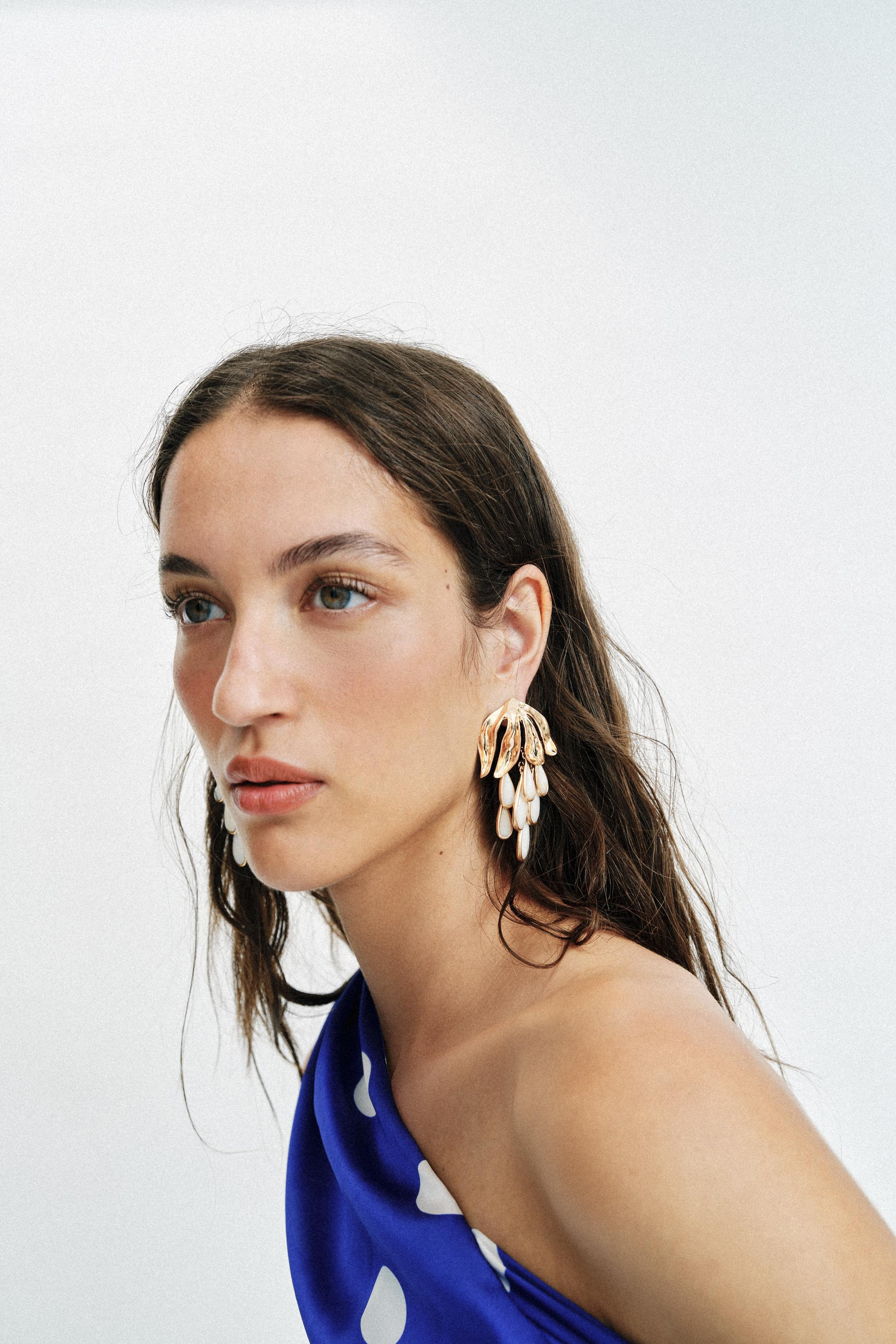 METAL TEARDROP EARRINGS | Zara UK