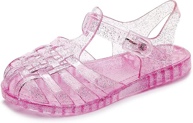 Toddler Girls Jelly Shoes Soft Unisex-Child Boys Jellies Sandals Rubber Sole Closed Toe Beach Sum... | Amazon (US)