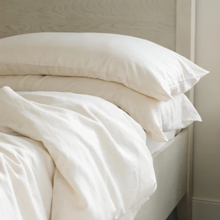 Linen Bamboo Duvet Cover Shade Natural | Cozy Earth