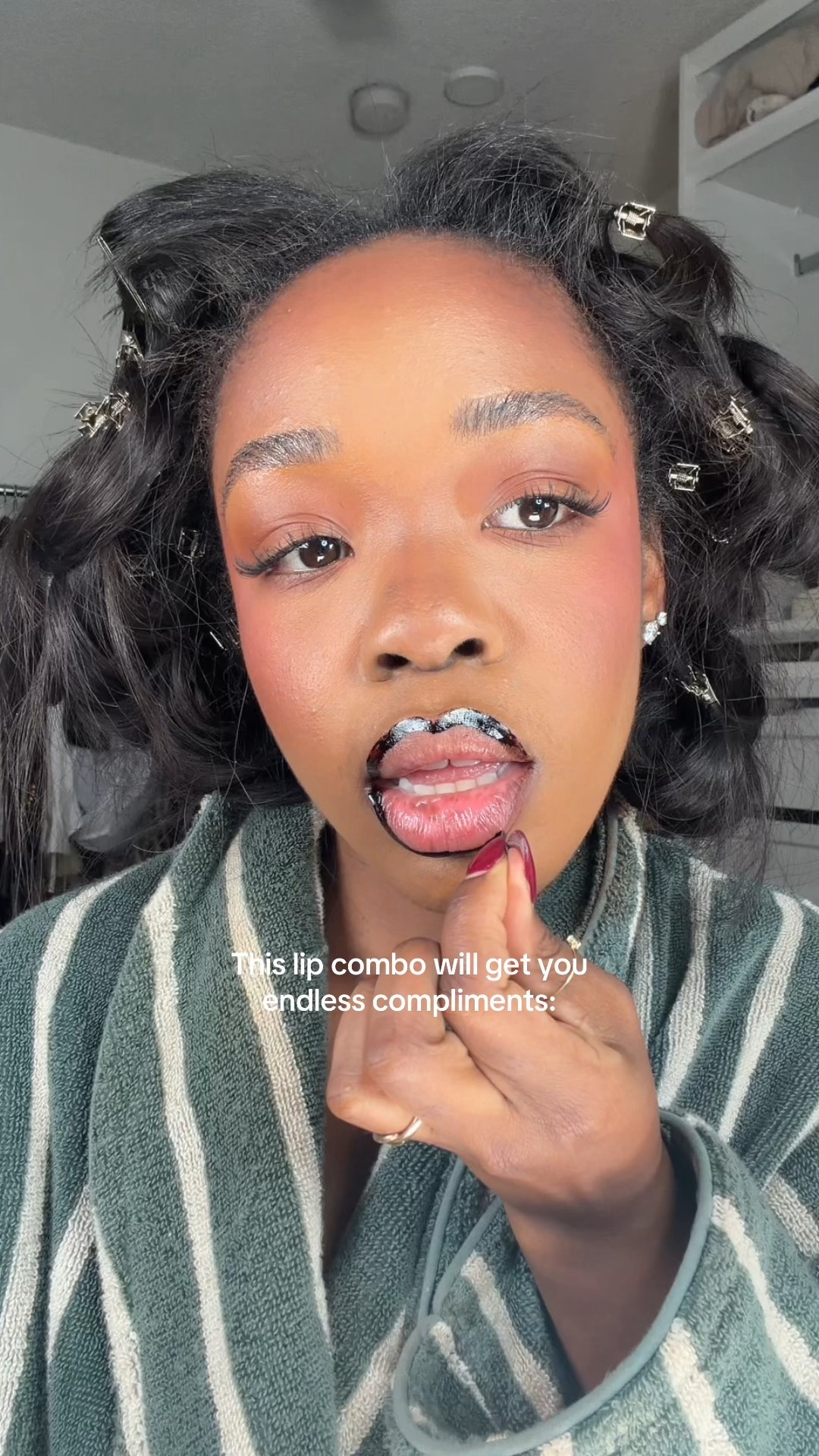 And it lasts all night 🤏🏾✨#lipcombo #makeuptutorial #blackgirlmakeup 

#LTKgrwm #LTKBeauty