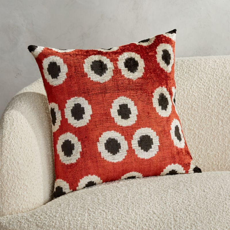 18" Sira Turkish Silk Modern Throw Pillow | CB2 | CB2