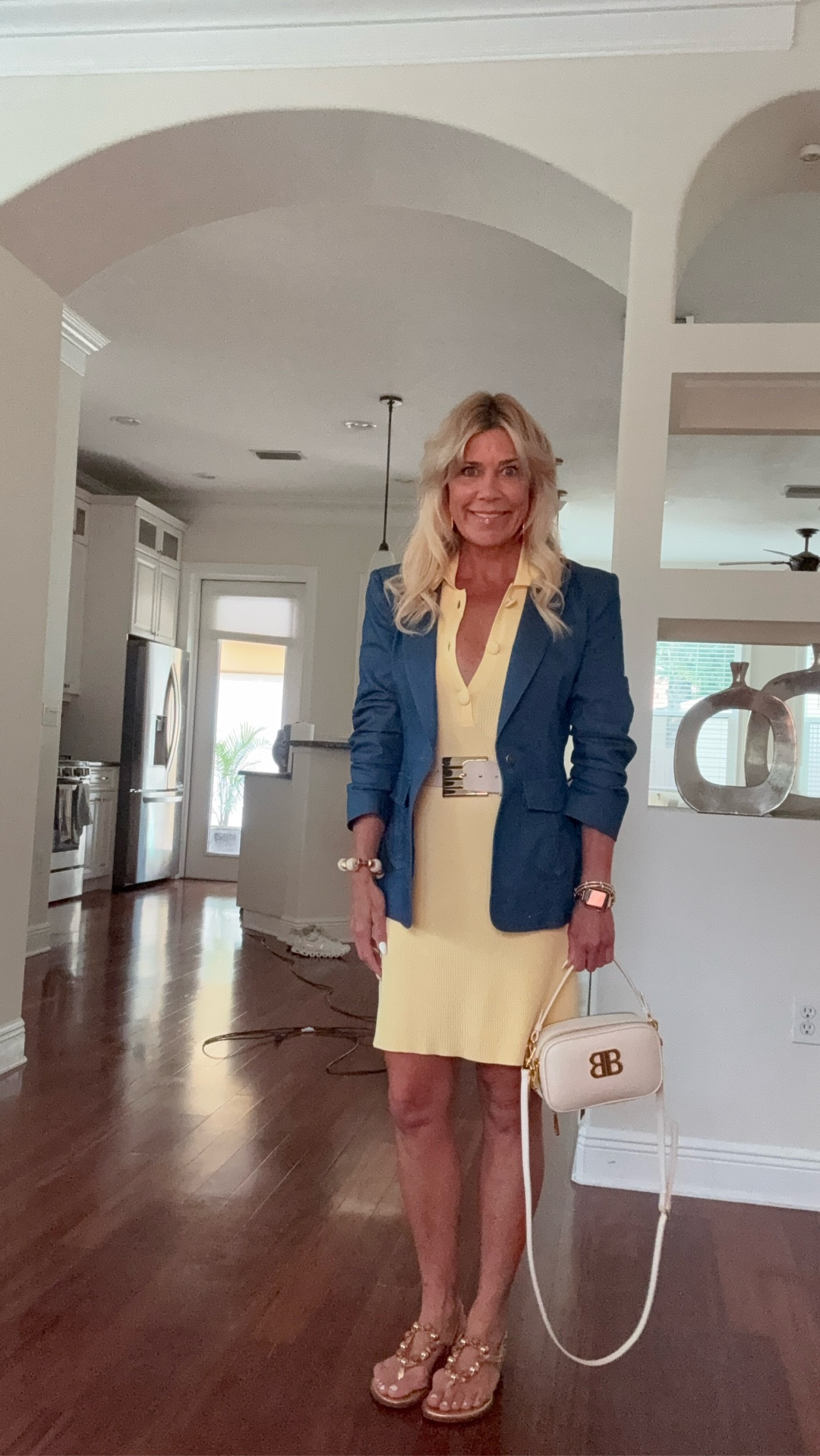 Wearing summer’s IT color butter yellow in a polished way you can wear to the office, to meetings or for an elevated look. Wearing size XS petite in the dress. Bag is Bibi Lou (bought in Paris) and sandals are Caryatis Greek sandals.

#LTKOver40 #LTKSeasonal #LTKPetite