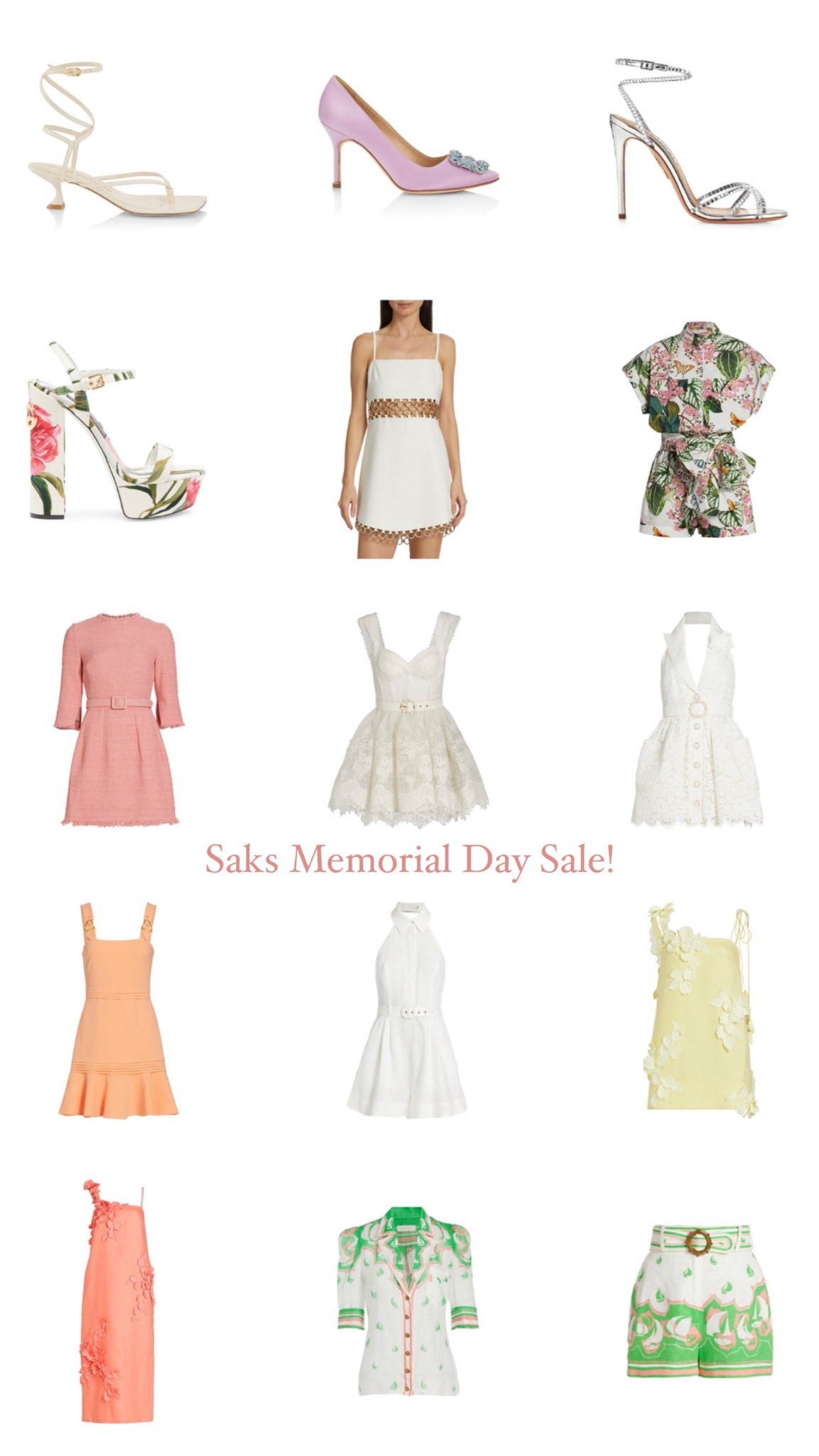 New styles added to the Saks Memorial Day Sale!

#saks #sakssale #memorialdaysale #zimmerman #zimmermansale #alexis #alexissale #oscardelarenta #sale 

#LTKshoecrush #LTKtravel #LTKsalealert