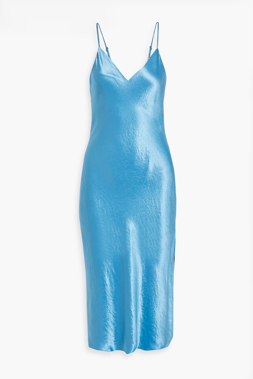Mallory crinkled satin-crepe midi slip dress | The Outnet (US and CA)