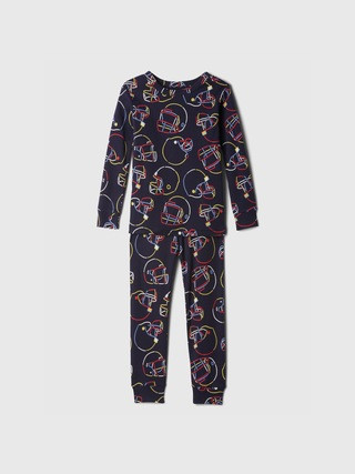Kids & babyGap 100% Organic Cotton Football PJ Set | Gap Factory