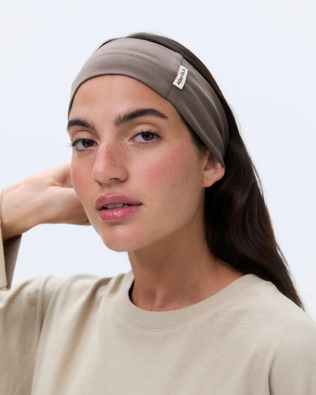 Jersey Headband - Cocoa Brown | Adanola UK
