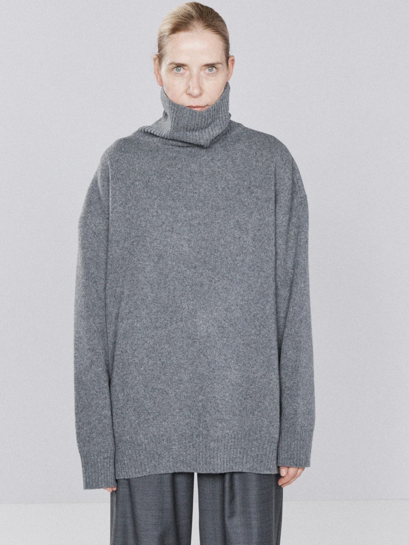Responsible wool displaced-sleeve roll-neck jumper | Matches (US)