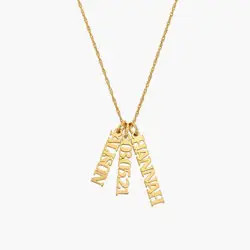Singapore Chain Name Necklace - Gold Plated | Oak & Luna (US)