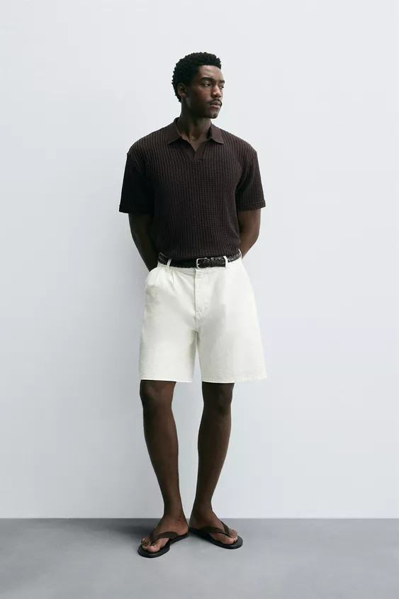 TEXTURED POLO SHIRT | Zara US