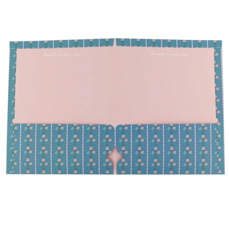 Ecokind Pattern Remix Paper Portfolio Folder, 2 Pocket, 11.69in x 9.57in | Walmart (US)