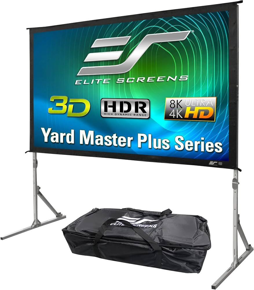 Elite Screens Yard Master Plus, 120-INCH 16:9 Height Setting Adjustable Portable Projector Screen... | Amazon (US)
