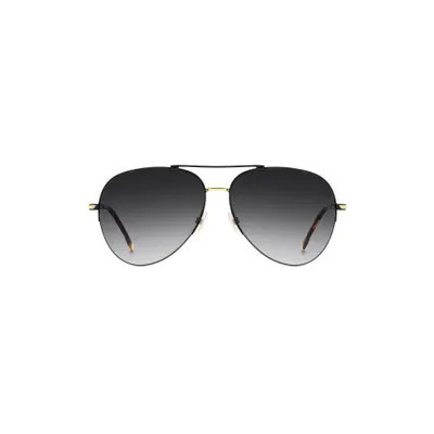 Victoria Beckham Pilot 62mm Aviator Sunglasses in Black Gold/Dark Grey Sf at Nordstrom | Nordstrom