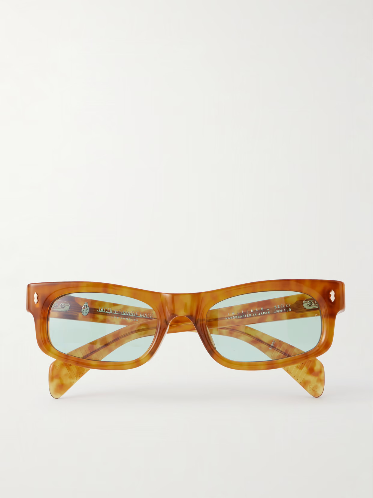 Jacques Marie Mage - Initials Rectangle-frame Tortoiseshell Acetate Sunglasses - Brown | NET-A-PORTER (US)