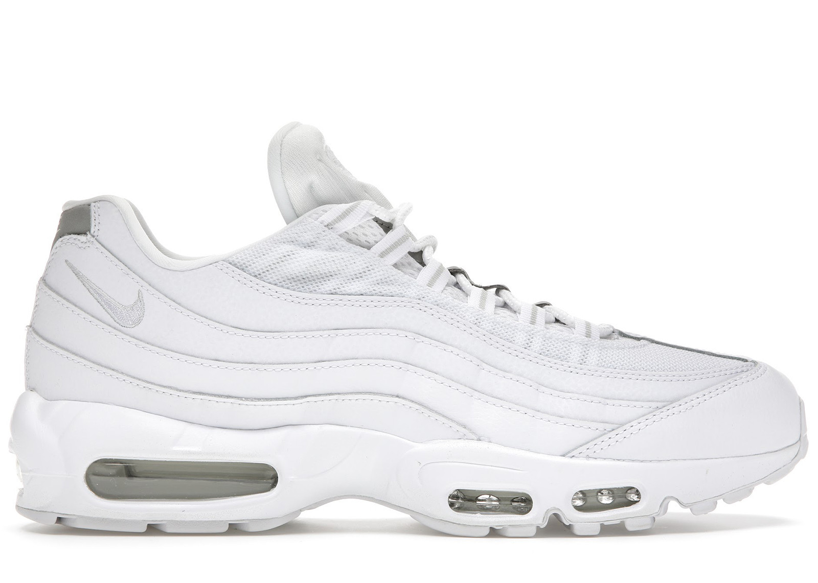 Men's Nike Air Max 95 Sneakers in White/Pure Platinum/Reflect Silver | StockX