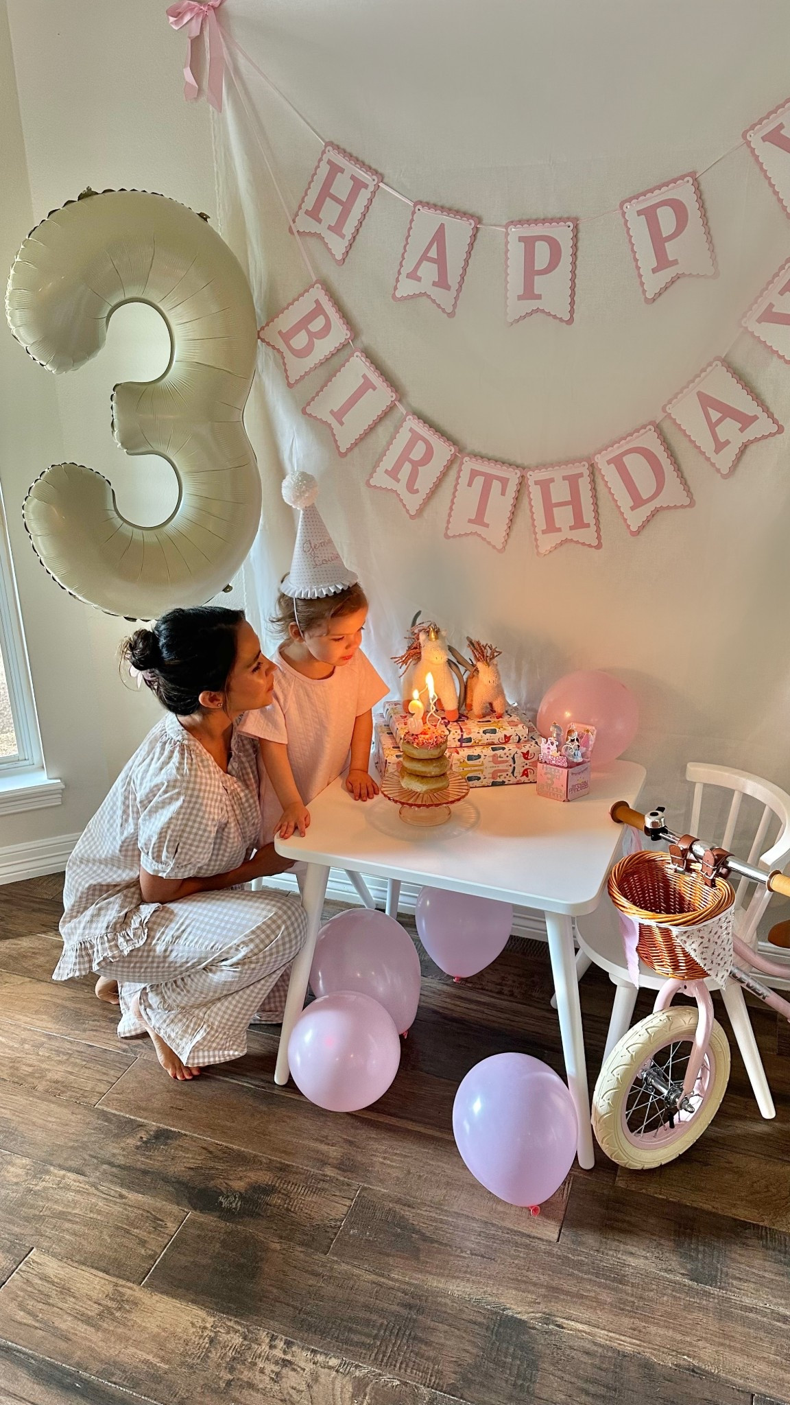 Birthday decor 
Toddler balance bike 
Toddler white table and chairs
Toddler party hat 
Birthday banner 
Gingham pajama set
Amazon finds

#LTKKids #LTKFamily #LTKStyleTip