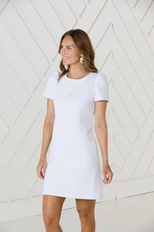 White Short Sleeve Dress | Sail to Sable