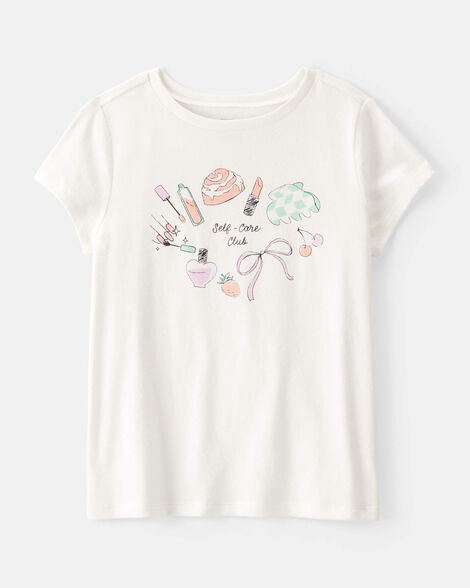 Girls 'Self Care Club' Short-Sleeve Graphic Tee - Ivory | Carter's Inc
