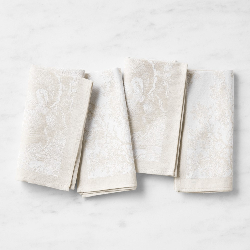 Turkey Jacquard Napkins, Set of 4 | Williams-Sonoma