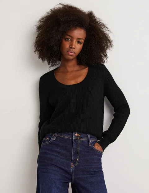 Cashmere Scoop Neck Jumper | Boden (US)