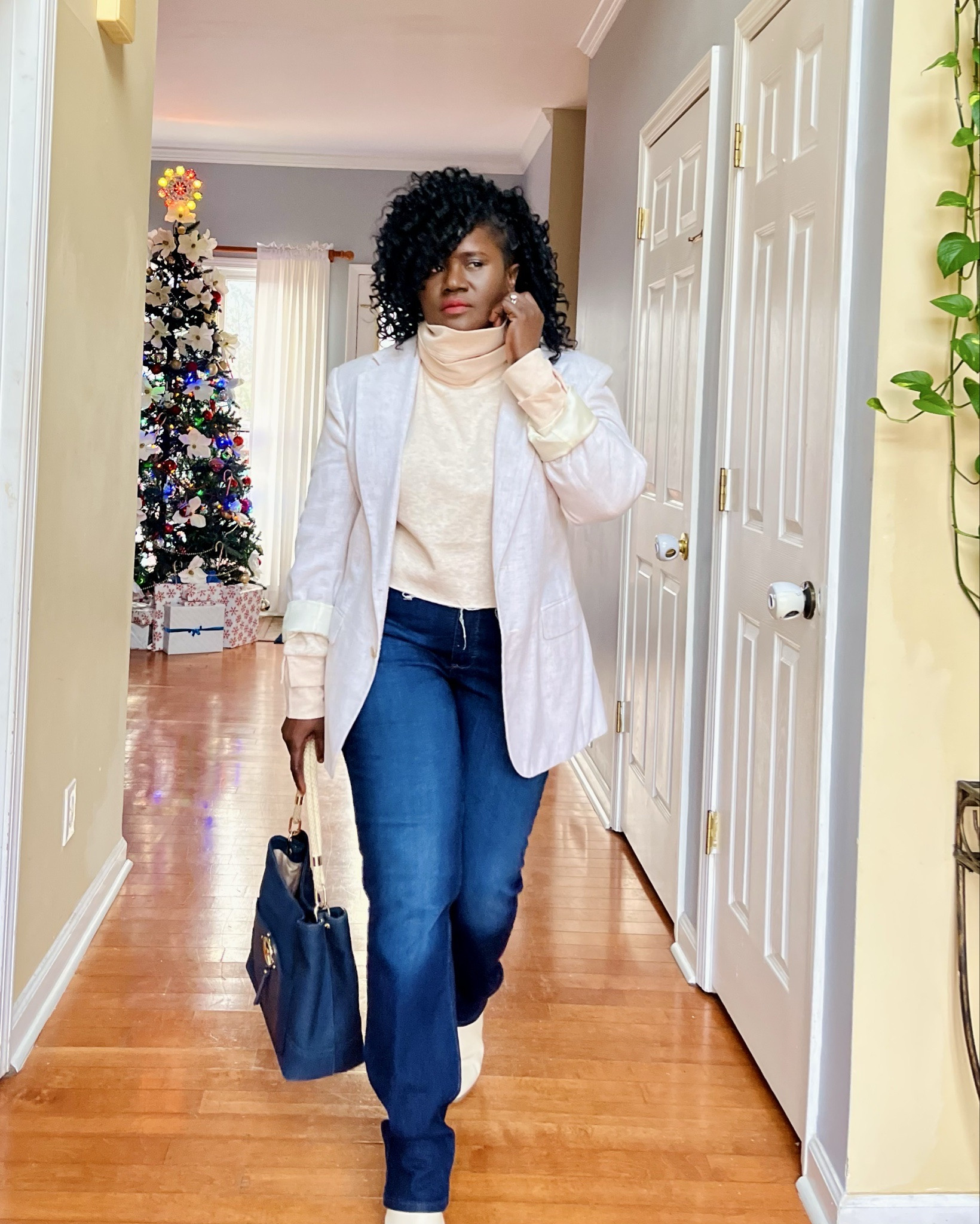 I saw this cropped sweatshirt while Christmas shopping at Macys. The neck immediately caught my attention.
.
It’s the kind of top that makes traveling lighter. 
#sweatshirt #sweattop #jeans #traveloutfits 

#LTKootd #LTKWorkwear #LTKMidsize