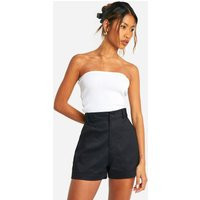 Womens Basic Cargo Shorts - Black - 10 | boohoo (US & Canada)