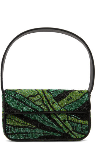 Staud - Green Tommy Beaded Bag | SSENSE